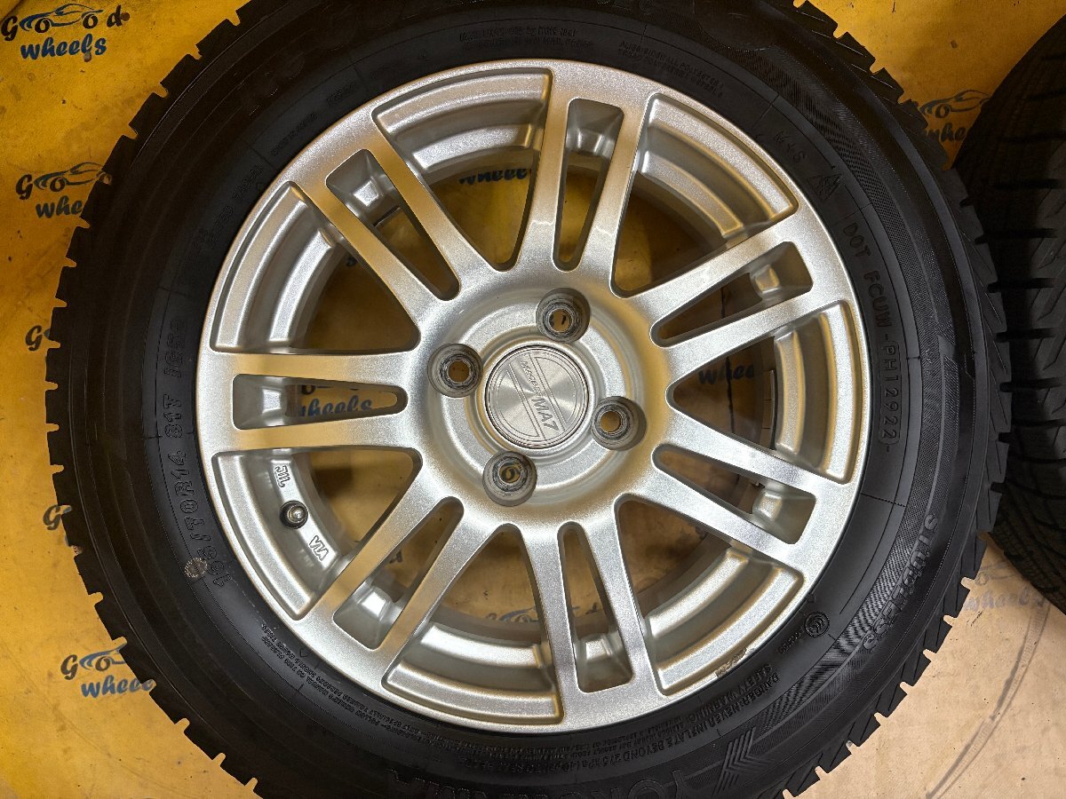 K-2021☆2022年製 165/70R14 YOKOHAMA iceGUARD iG52C☆MA7 14x5.5J+40 4/100☆スタッドレス パッソ ヴィッツ アクア ポルテ マーチ デミオ_画像5