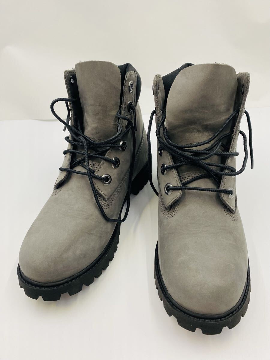 ☆ 美品 Timberland ティンバーランド ブーツ 23cm/GRY スウェード A8598 レースアップブーツ_画像1