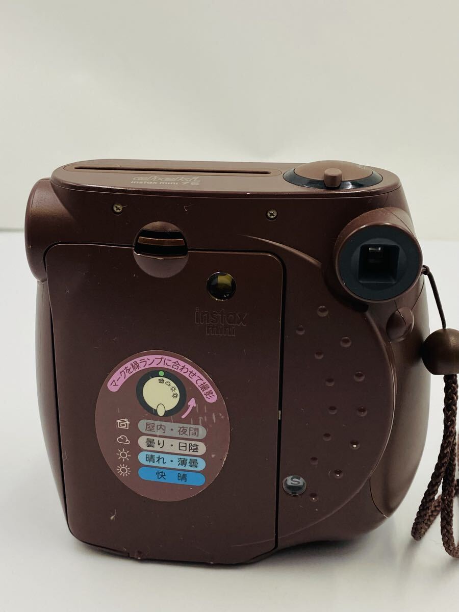 ☆ FUJIFILM 富士フィルム チェキ instax mini 7S choco チョコ インスタントカメラ 本体のみ 通電確認済み_画像4