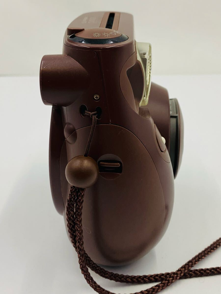 ☆ FUJIFILM 富士フィルム チェキ instax mini 7S choco チョコ インスタントカメラ 本体のみ 通電確認済み_画像5