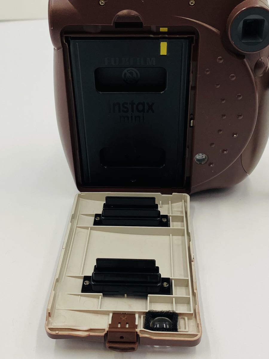 ☆ FUJIFILM 富士フィルム チェキ instax mini 7S choco チョコ インスタントカメラ 本体のみ 通電確認済み_画像8