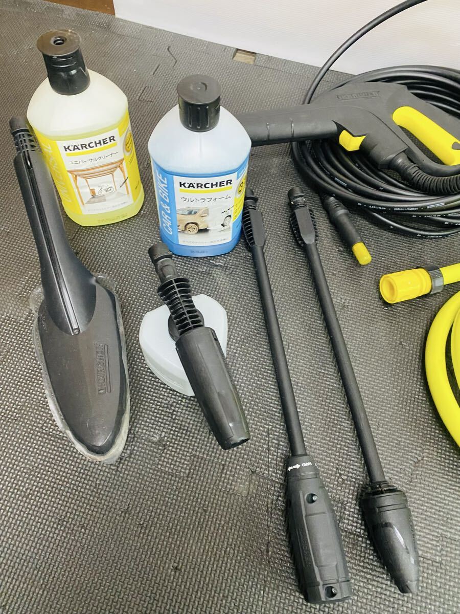◇ KARCHER ケルヒャー JTK 38 家庭用高圧洗浄機 ブラック/イエロー 清掃用具 1.600-960.0 付属多数 通電確認済み_画像2