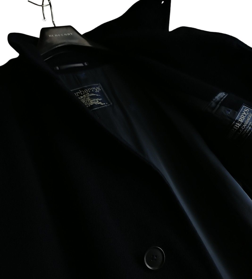【完全別格!!!】■約30万円!!　BURBERRY　バーバリー　完全最高級カシミヤロングコート　裏地ホースマーク　圧倒的かっこよさ　M　美品_画像4