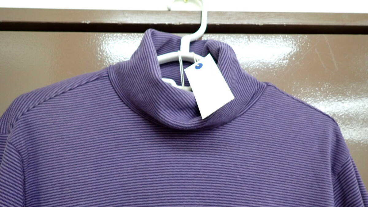 タートルネック 長袖シャツ パープル サイズM トップバリュー_画像2