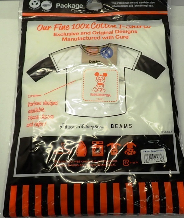 Tokyo Disney si-BEAMS Mickey Mouse короткий рукав футболка размер M долгое время сохранение