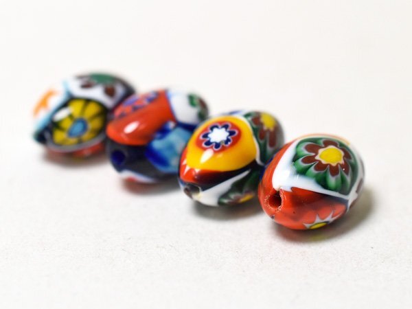 *. тяпка . tonbodama * L kore* утечка ti Mill fioli овальный маленький шарик бисер 4 шт. комплект .. шар античный бисер [Z25002-S2]