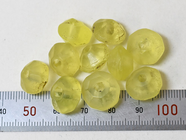*. тяпка . tonbodama *ANTIQUEu Ran стекло желтый цвет . запись шар ML размер 10 шт. комплект AS1.. шар, стрекоза шар, античный бисер [2511][JB22021A-S1]