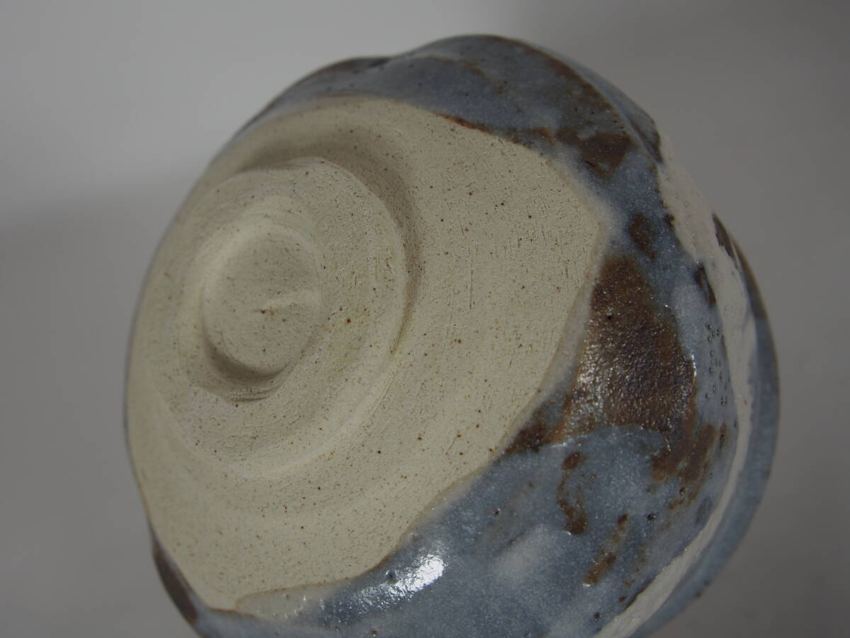  Noda восток гора Mino . длина . обжиг в печи . Shino зеленый чай чашка Zaimei чайная посуда 25 1103-16-10