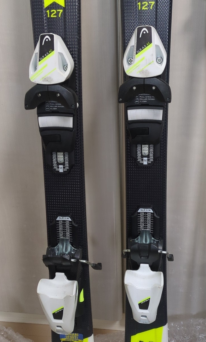 ヘッド(HEAD)ジュニア スキー板ビンディング付 SUPERSHAPE TEAM 127cm ＋SLR 4.5 AC KIZAKIポール90cm付き_画像2