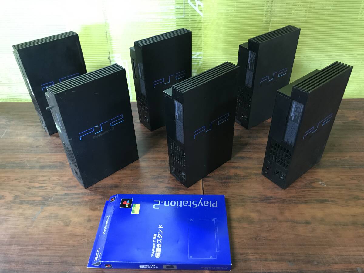 SONY PlayStation2 PS2 6consoles SCPH-50000 30000 18000 15000 tested ソニー プレステ2 本体6台 動作品あり H76T_画像1