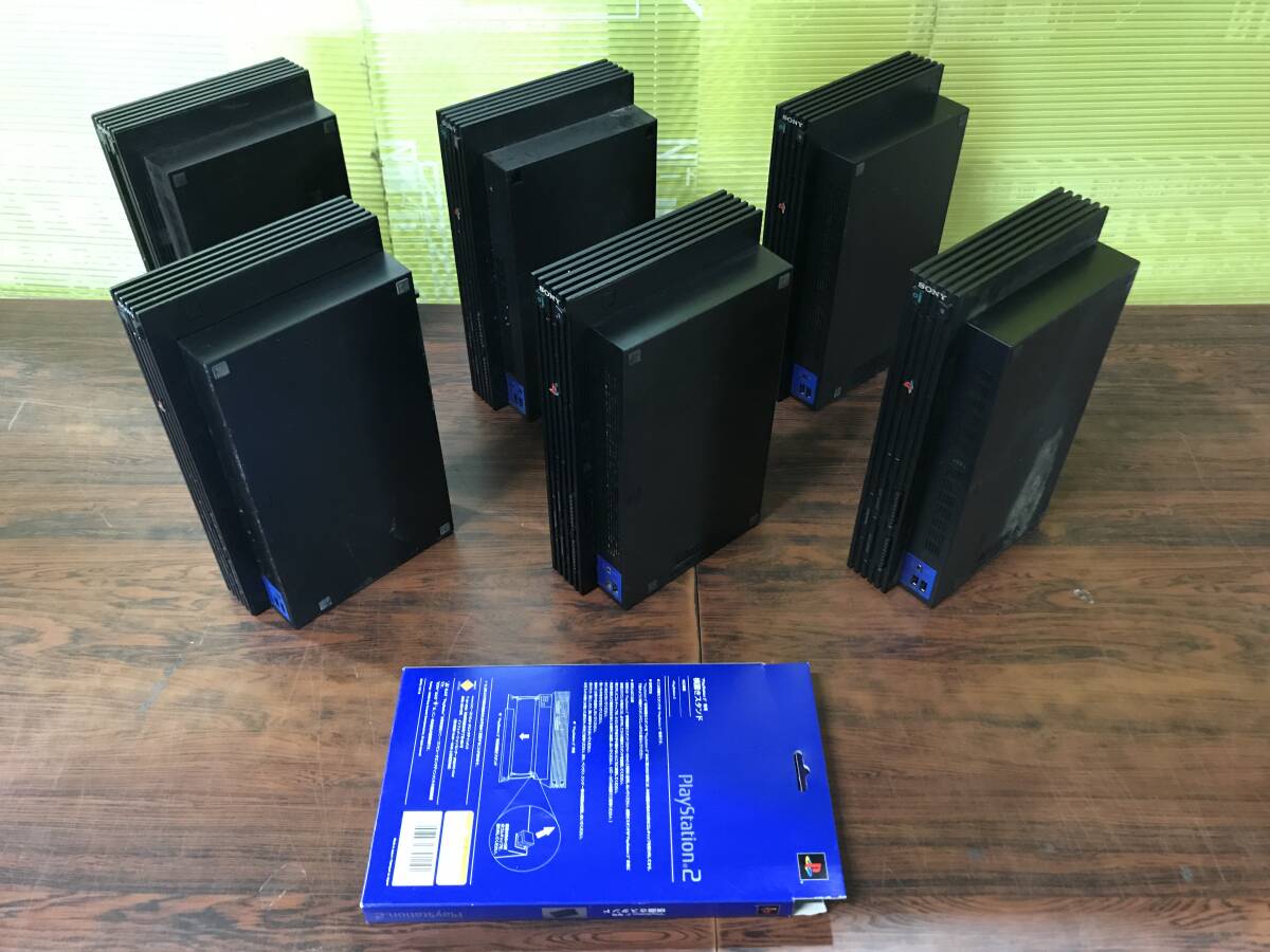 SONY PlayStation2 PS2 6consoles SCPH-50000 30000 18000 15000 tested ソニー プレステ2 本体6台 動作品あり H76T_画像2