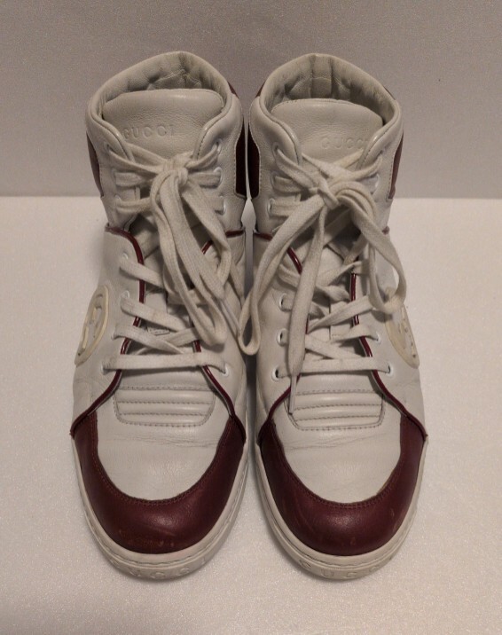 USED GUCCI GGインターロッキング　ハイカットスニーカー　品番363731　サイズ　26ｃｍ_画像3