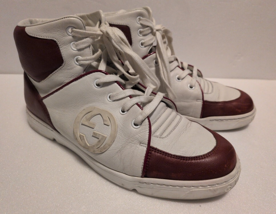 USED GUCCI GGインターロッキング　ハイカットスニーカー　品番363731　サイズ　26ｃｍ_画像1