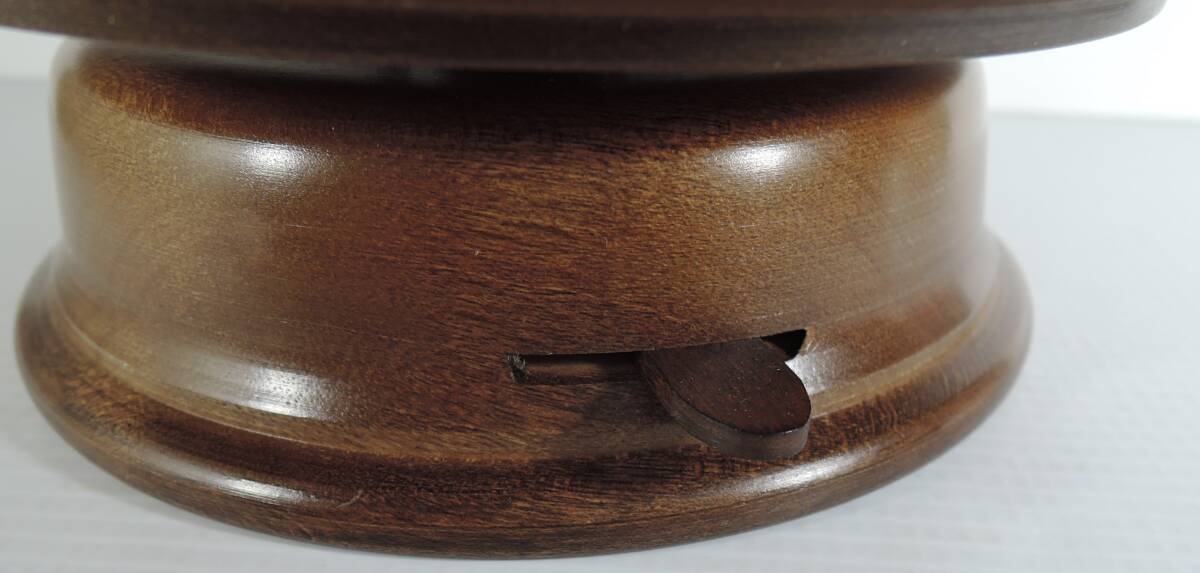 05Q#JOBIN MUSICjo van * музыкальная шкатулка поворотный подставка * tray из дерева # Швейцария производства / цветок. warutsu(... десятая часть кукла ) коричневый ikof лыжи .. торговля 