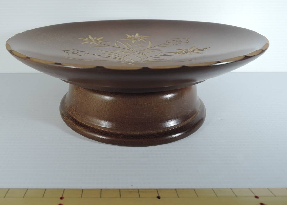 05Q#JOBIN MUSICjo van * музыкальная шкатулка поворотный подставка * tray из дерева # Швейцария производства / цветок. warutsu(... десятая часть кукла ) коричневый ikof лыжи .. торговля 