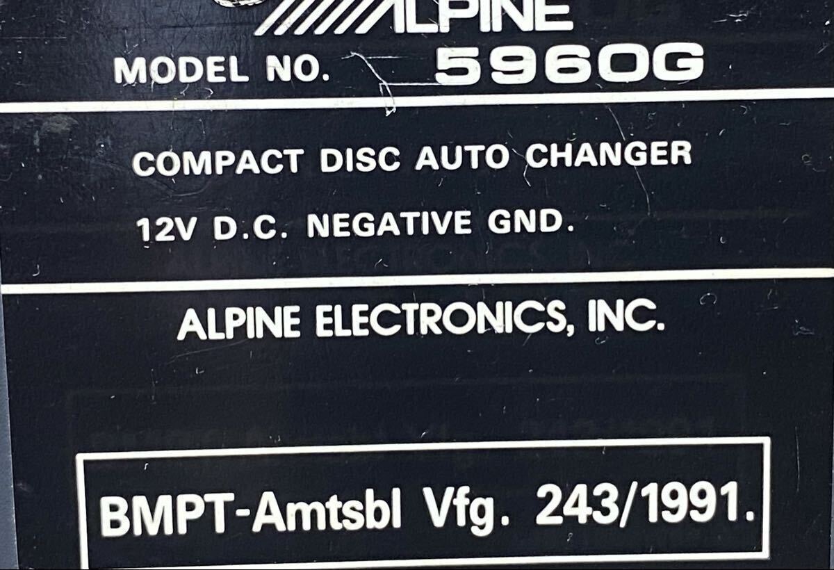  редкий Alpine 5903 CD панель 5960G 6 полосный CD changer ALPINE старый машина автомобильная стереосистема 