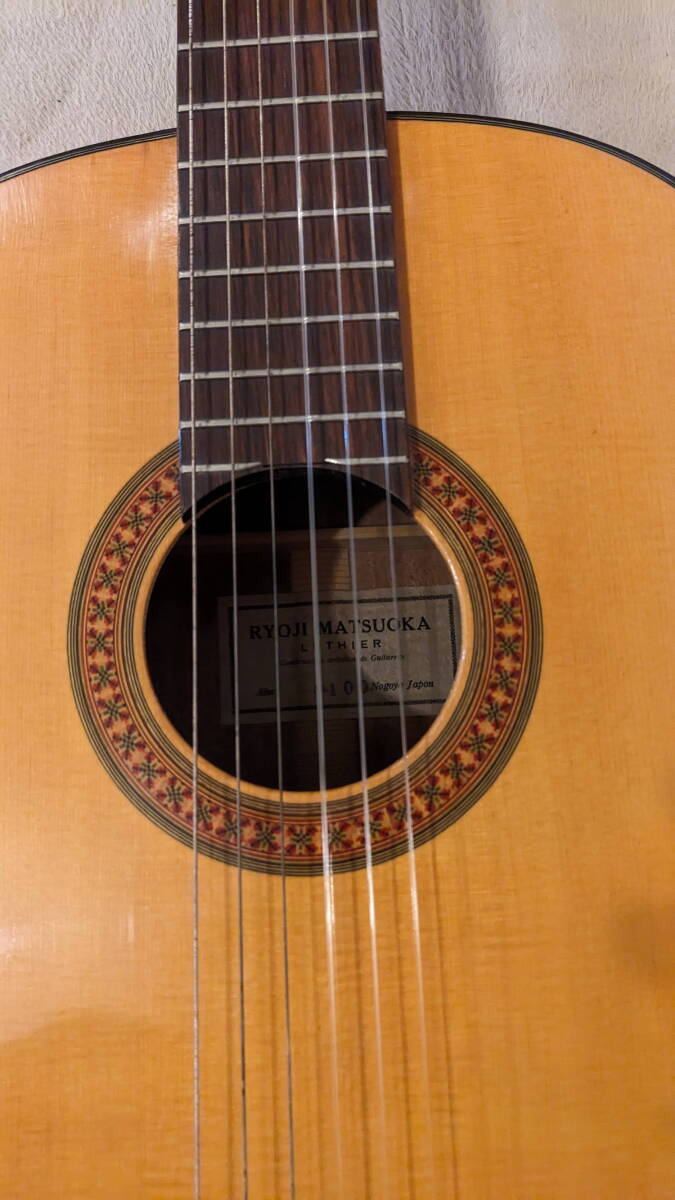 RYOJI MATSUOKA No.100 Classical Guitar сосна холм хорошо . классическая гитара высший модель [ б/у дешевый ] жесткий чехол имеется 