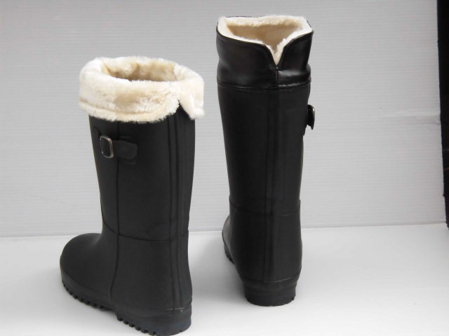 痛くない 柔らかラバー つま先ゆったり ジョッキー ブーツ 23.0 東邦ゴム YB2764 黒 婦人 女の子 キッズ 長靴 レイン シューズ 雨靴 雪用_画像4