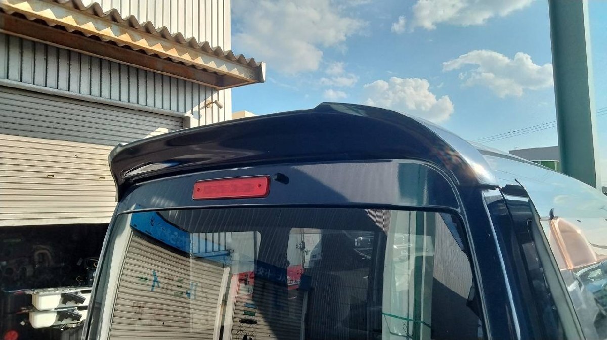 タウンボックス U61W 純正OP リアスポイラー バックドアウイング エアロ 青/ブルー(色替え)_画像5