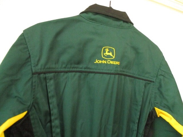 送料無料 未使用 JOHN DEERE ジョンディア ロゴ刺繍 オールインワン ツナギ 作業着 サイズM トラクター 農作業_画像6