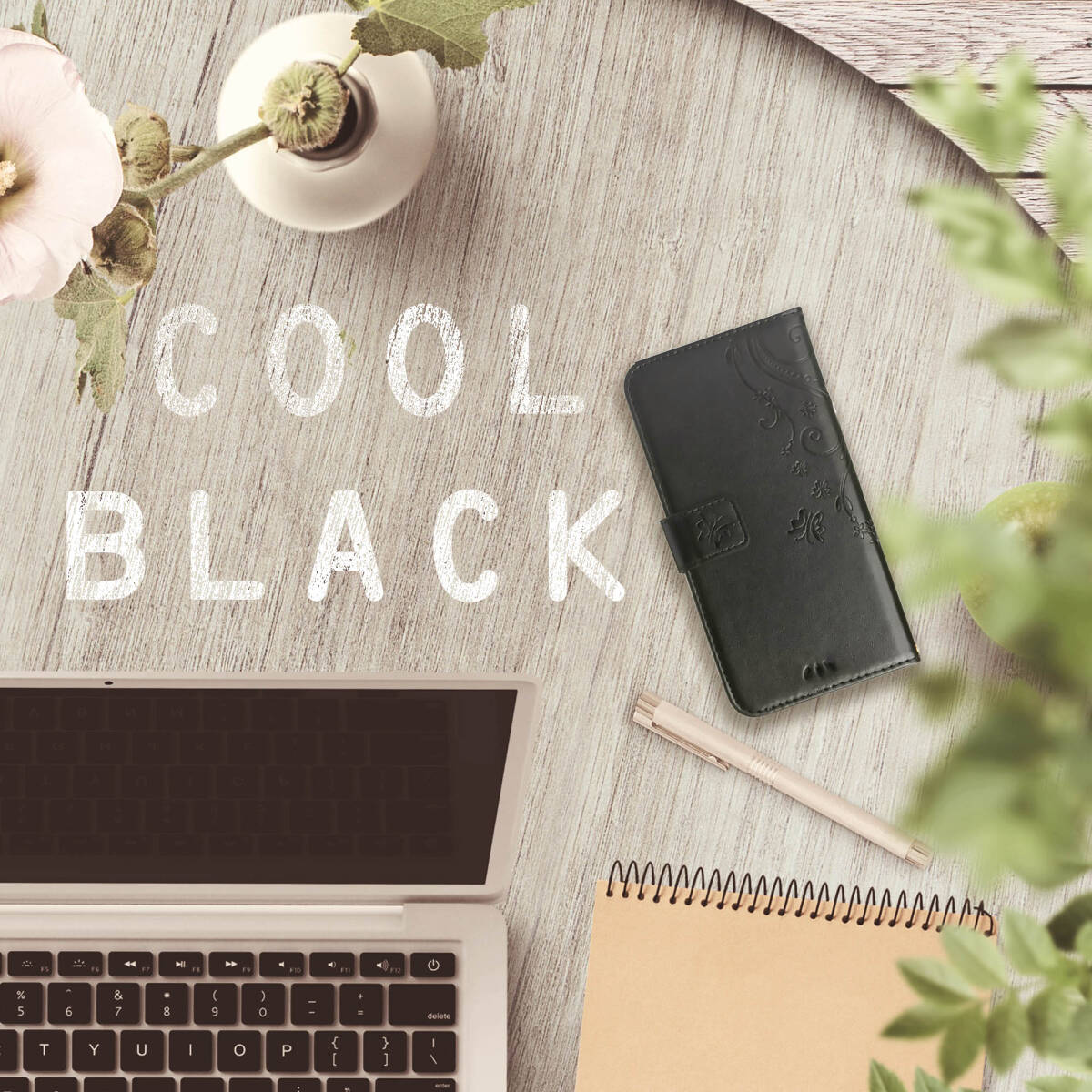 arrows We2 ケース 手帳型 FCG02 F52E M07 カバー 黒 ブラック 蝶 バタフライ 花 レザー 革 おしゃれ スマホカバー 送料無料 富士通 安い_画像6