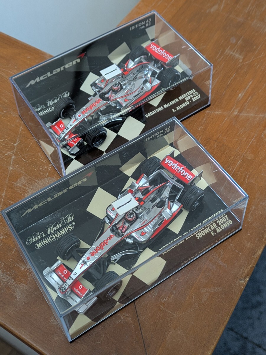 ☆絶版稀少品！ PMA +別注箱 (カスタム品)1/43 マクラーレンメルセデス MP4/22 まとめて6台セット！☆_画像2