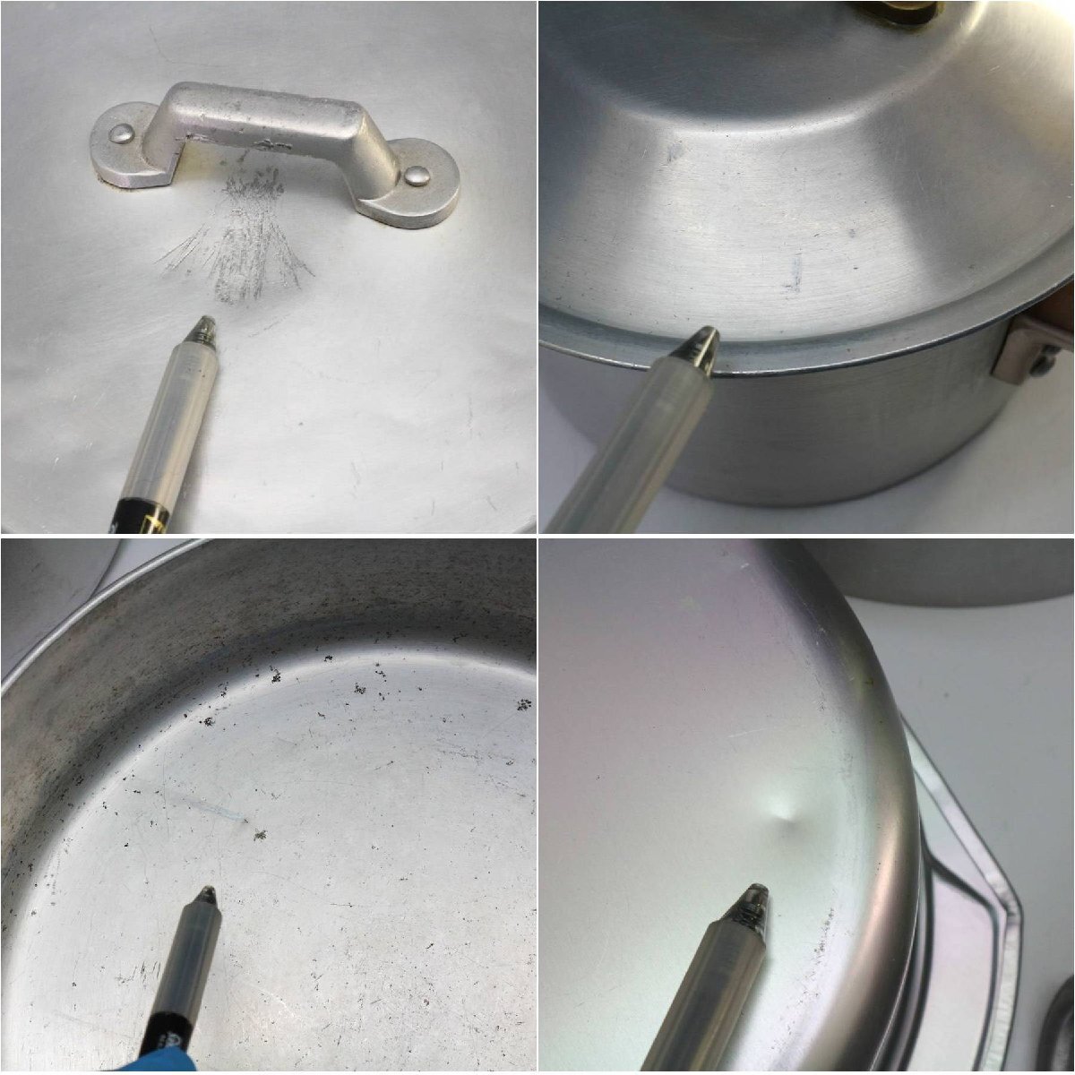  алюминиевый кастрюля с двумя ручками 4 шт. комплект крышка имеется пароварка имеется уличный кемпинг *109f01