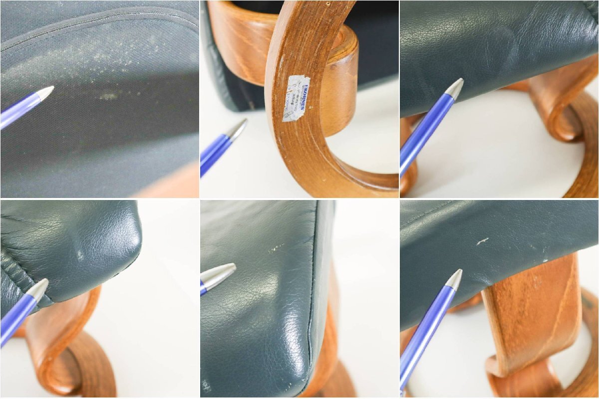  eko -nes темно синий обезьяна S -тактный отсутствует отсутствует стул наклонный стул подставка для ног имеется зеленый натуральная кожа EKORNES Северная Европа noru way *294h03