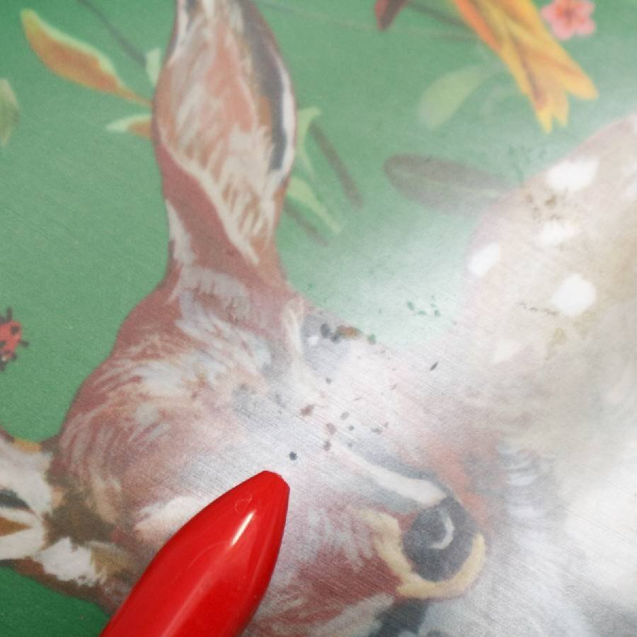 ナタリー・レテ ラウンド・バーチ・ウッド・ラージ・トレー Φ46 バンビと森の仲間たち AVENIDA HOME◆294f01_画像7