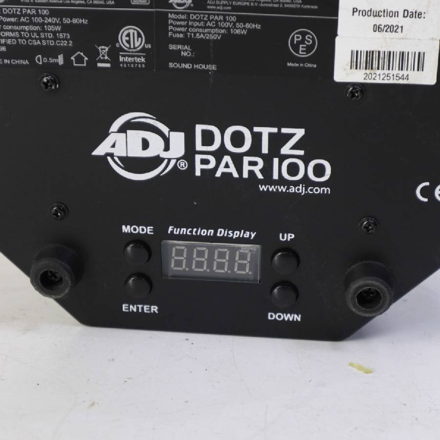 2021年製 AMERICAN DJ DOTZ PAR 100 LEDパーライト ステージ舞台用照明ライト★294v19_画像10
