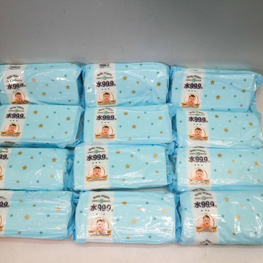 【70枚入り 12パックセット】水99.9％ ふんわりプラス おしり拭き 赤ちゃん用 無添加 日本製 まとめ売り◆278f24_画像1