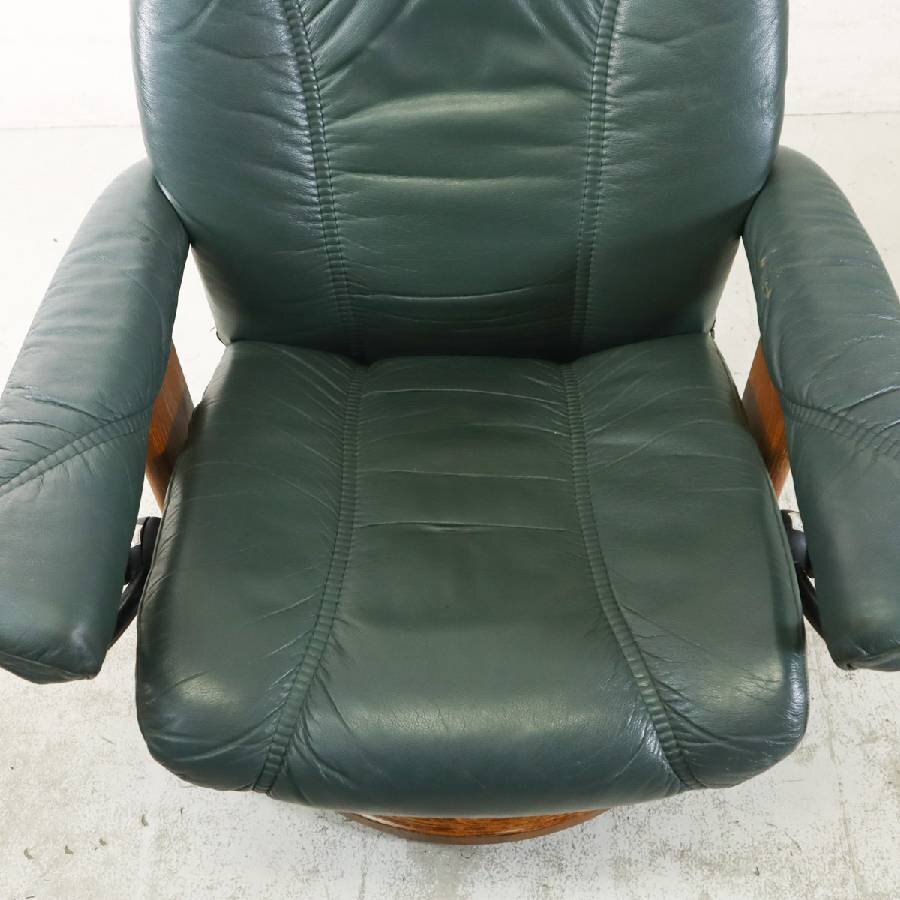  eko -nes темно синий обезьяна S -тактный отсутствует отсутствует стул наклонный стул подставка для ног имеется зеленый натуральная кожа EKORNES Северная Европа noru way *294h03