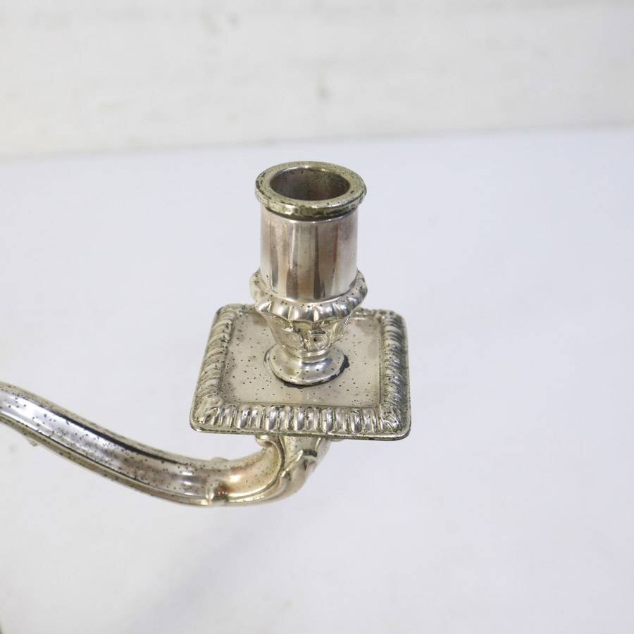 フレンチアンティーク調 3灯 キャンドルホルダー シルバー色 キャンドルスタンド 燭台★273v23_画像8