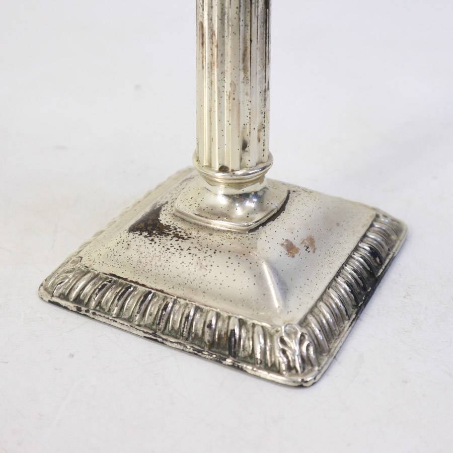 フレンチアンティーク調 3灯 キャンドルホルダー シルバー色 キャンドルスタンド 燭台★273v23_画像4