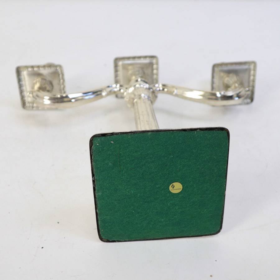 フレンチアンティーク調 3灯 キャンドルホルダー シルバー色 キャンドルスタンド 燭台★273v23_画像10