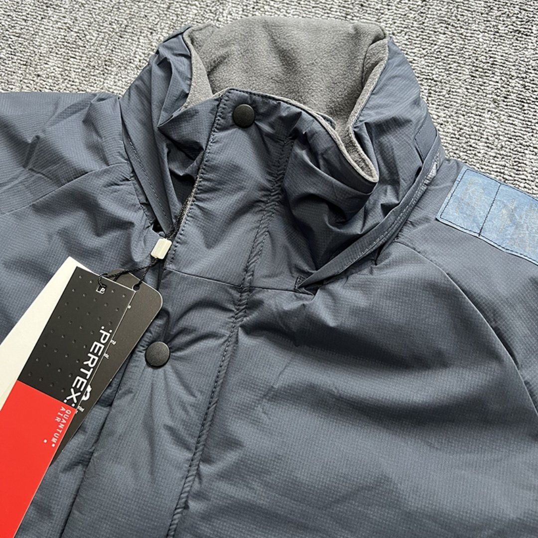 N.HOOLYWOOD エヌハリウッド 24AW HALF COAT モッズコート コットンジャケット ブルー 36サイズ_画像4