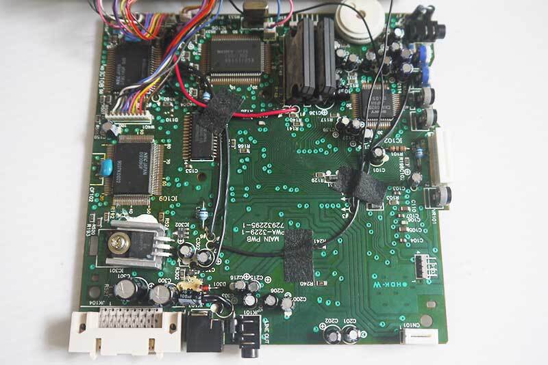 PCエンジン インターフェイス CD ROM2 ギア交換 コンデンサフル交換 Overhauled _画像7