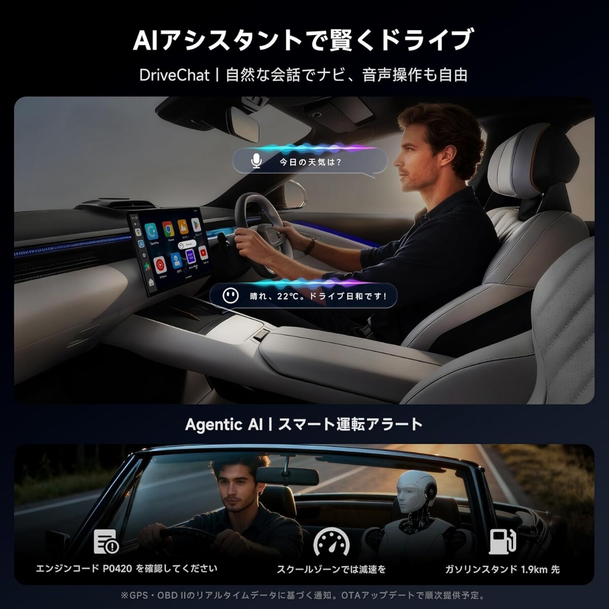 CarPlay AI Box [カープレイ ai ボックス] ワイヤレスCarPlay・Android Auto対応, [フルAndroid｜4G LTE対応] YouTube・Netflix・Spotify_画像7