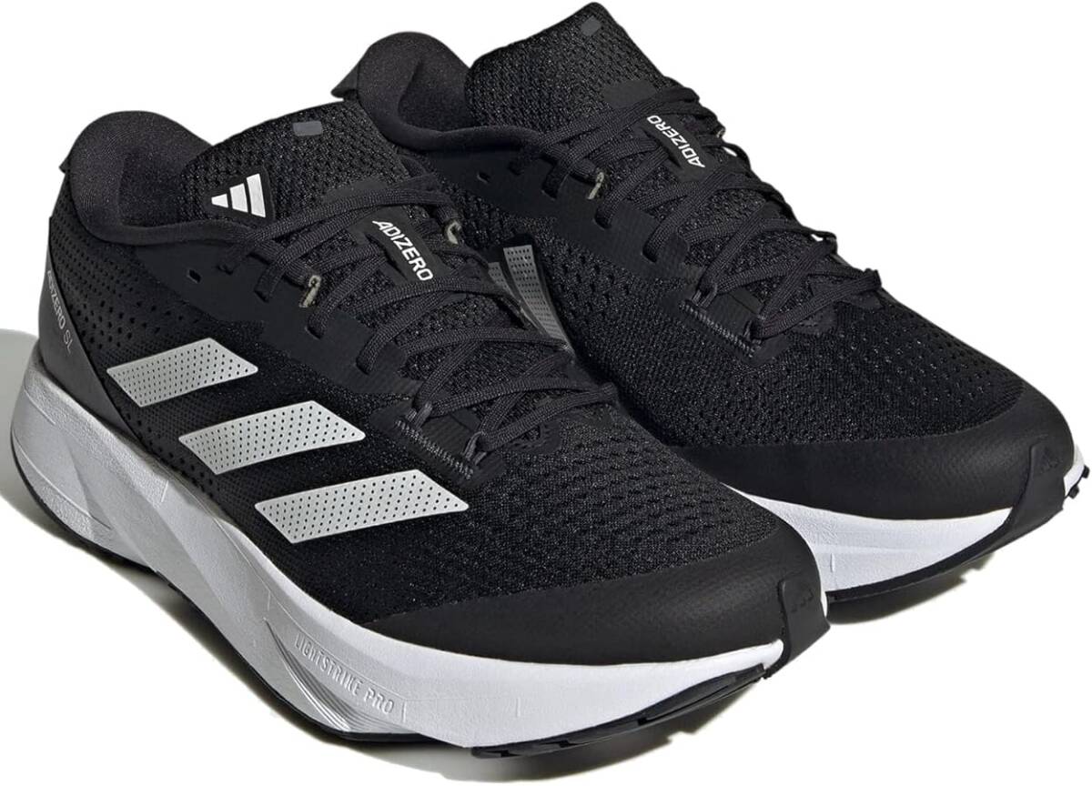 1・スピード発送 新品未使用 adidas(アディダス) ADIZERO SL WIDE ランニングシューズ IE9389(ブラック/ホワイト/カーボン)25.5CM_画像1