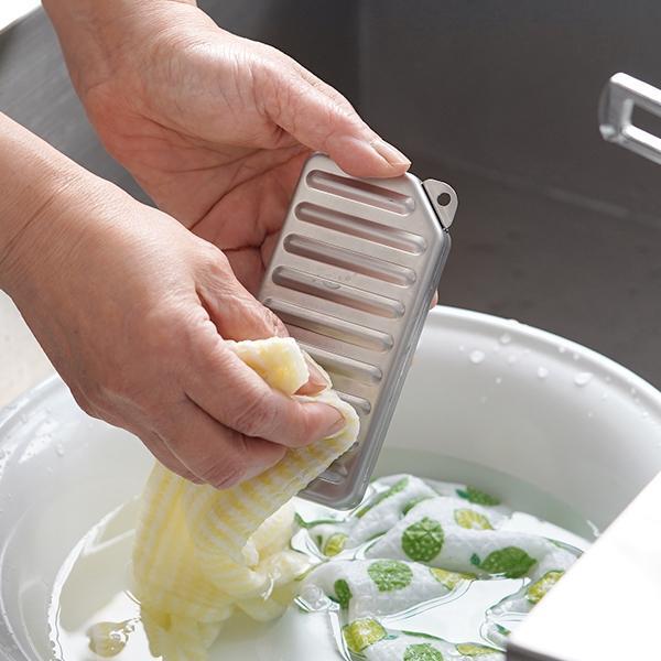 【送料無料】【未使用品】家事問屋　洗濯板 コンパクトサイズ　18-8ステンレス 44281　 日本製 _画像8