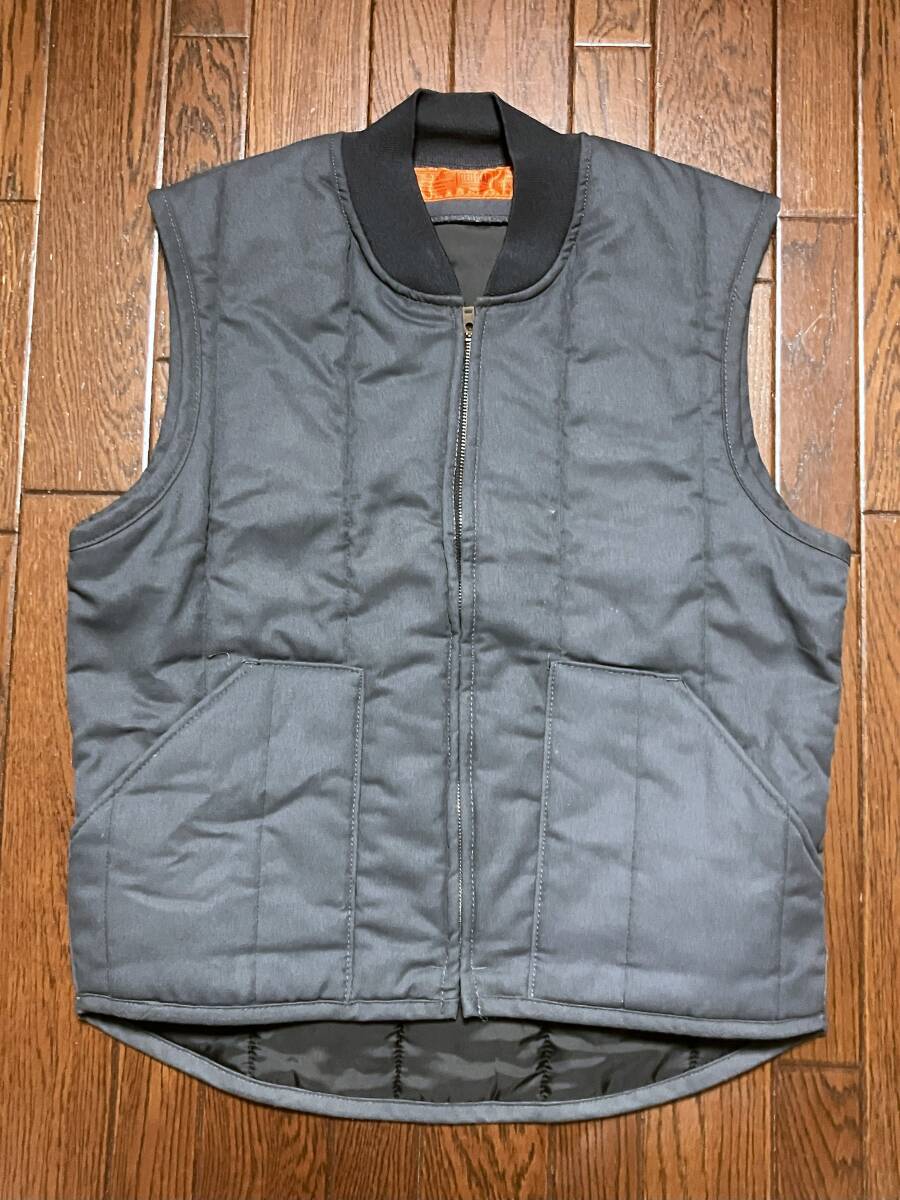 レッドキャップ ＲＥＤＫＡＰ ワークベスト Ｍ チャコールグレー 中綿 メキシコ製 検索 チカーノ スケボー スケーター バイカー_画像1