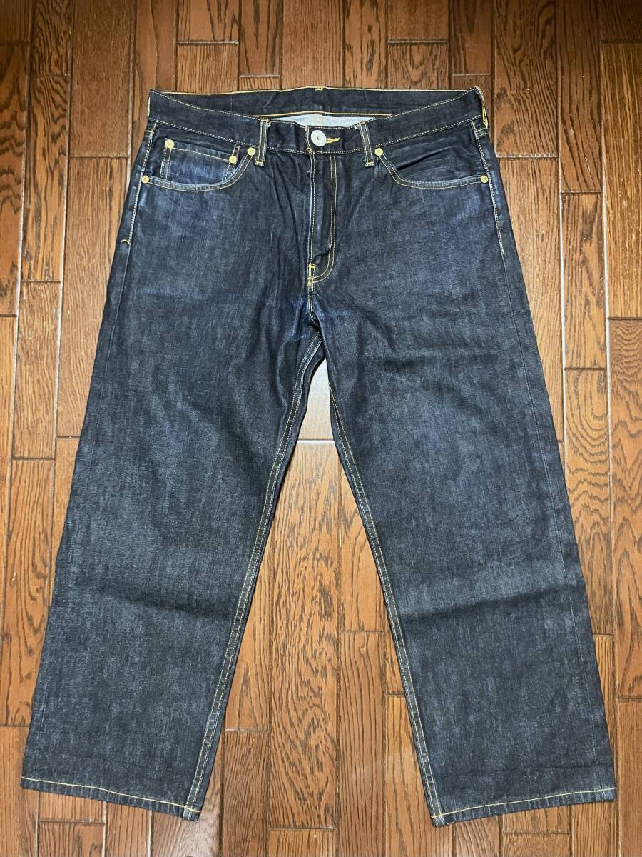 リーバイス Ｌｅｖｉ’ｓ ５０３ ｗ３６ ユーズド 濃紺 ジーンズ 色落ちが少ない デニム パンツ ジーパン ストレート 腰履き_画像3