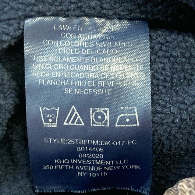 C641 トミーヒルフィガー XS アメリカ古着 中綿 ジャンパー グレー TOMMY HILFIGER キッズ_画像5