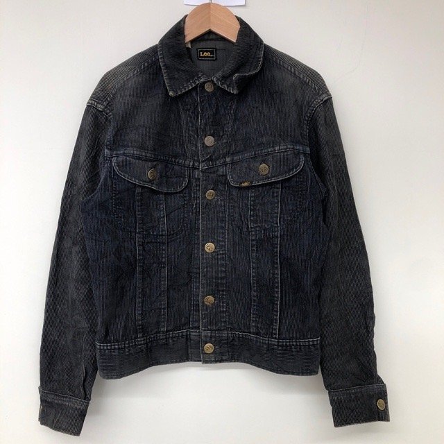 A2005 リー　 アメリカ古着　コーデュロイ　トラッカージャケット　ブラック　Lee メンズ_画像1