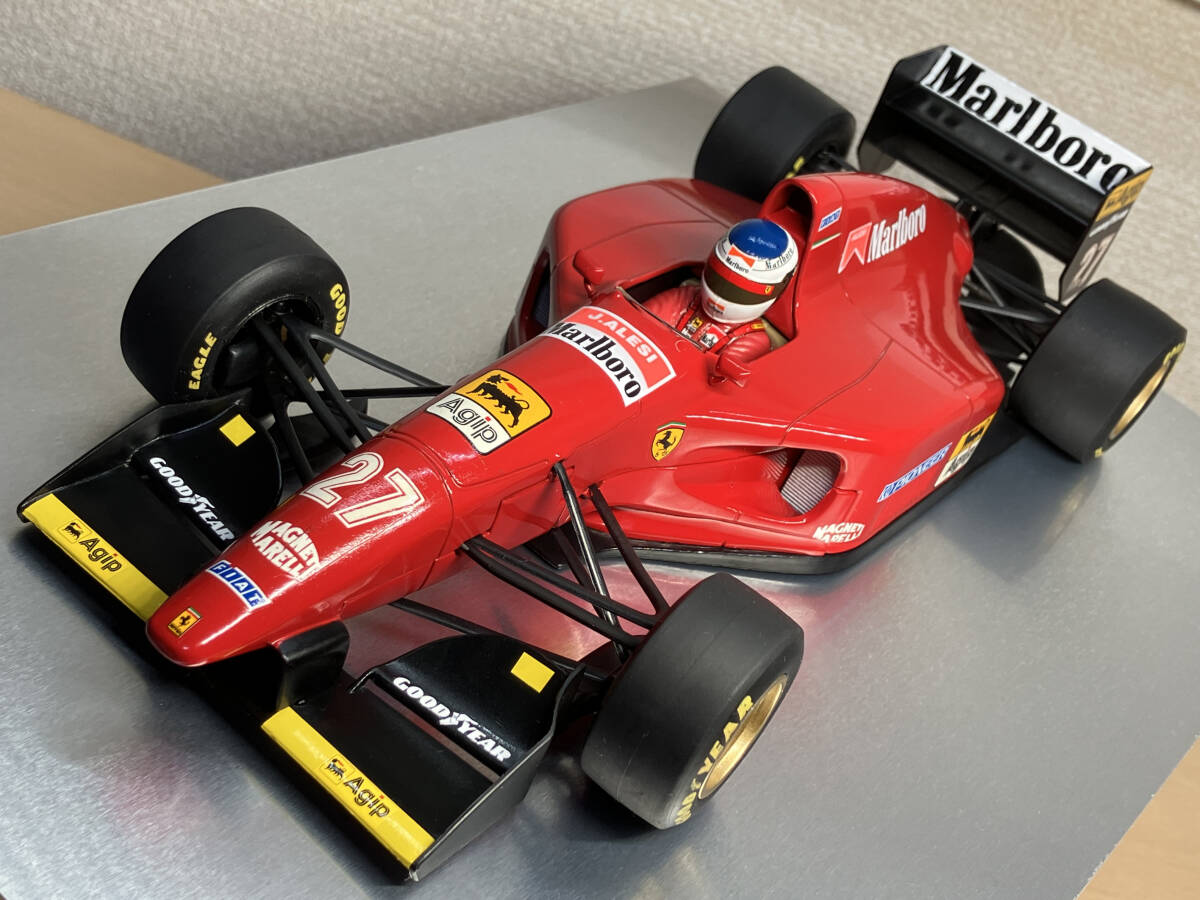 ミニチャンプス 1/18 フェラーリ 412T1 1994年 ジャン アレジ マルボロ タバコ仕様 ジャンク Ferrari Minichamps PMA　F1_画像2