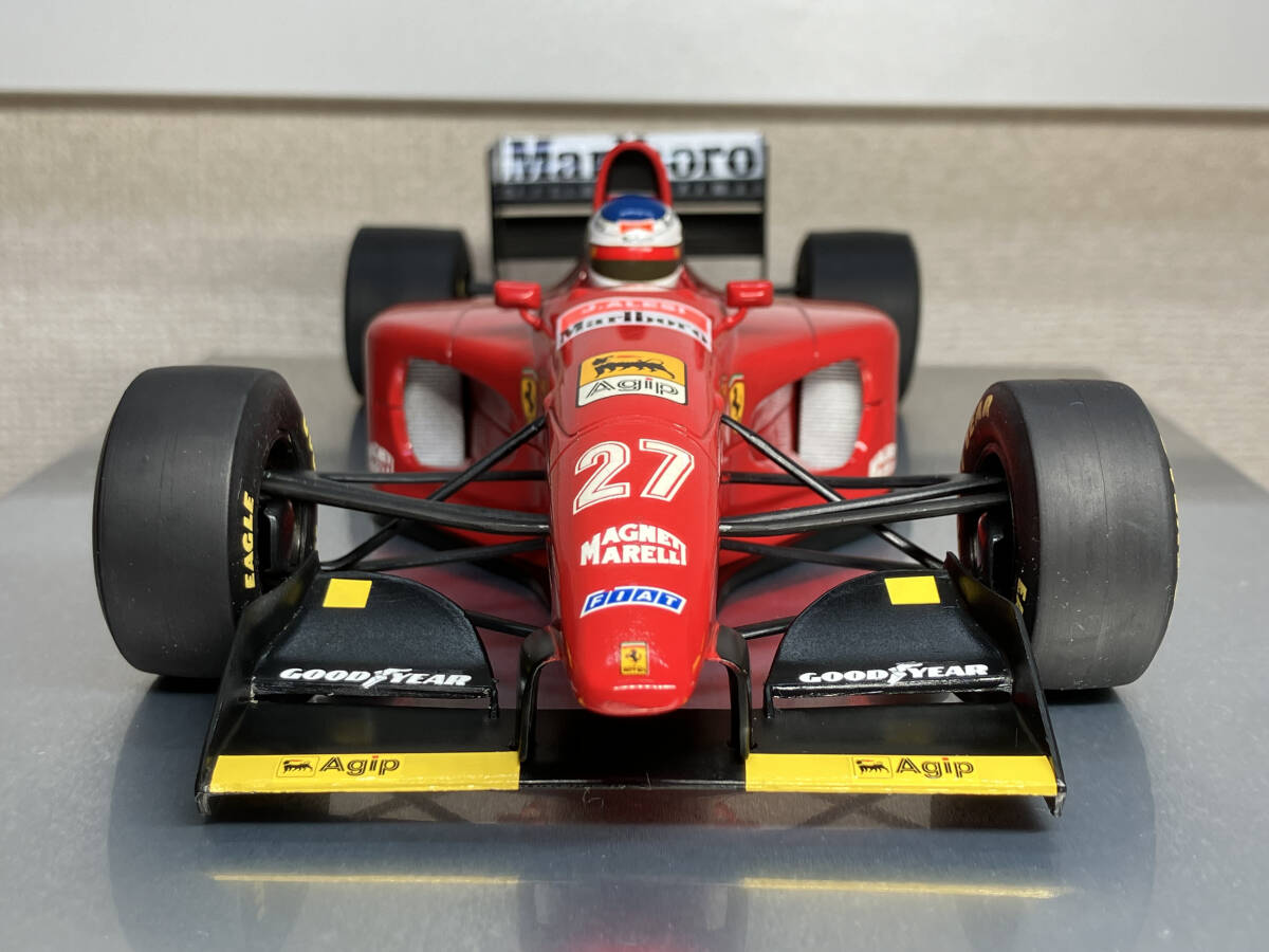 ミニチャンプス 1/18 フェラーリ 412T1 1994年 ジャン アレジ マルボロ タバコ仕様 ジャンク Ferrari Minichamps PMA　F1_画像3