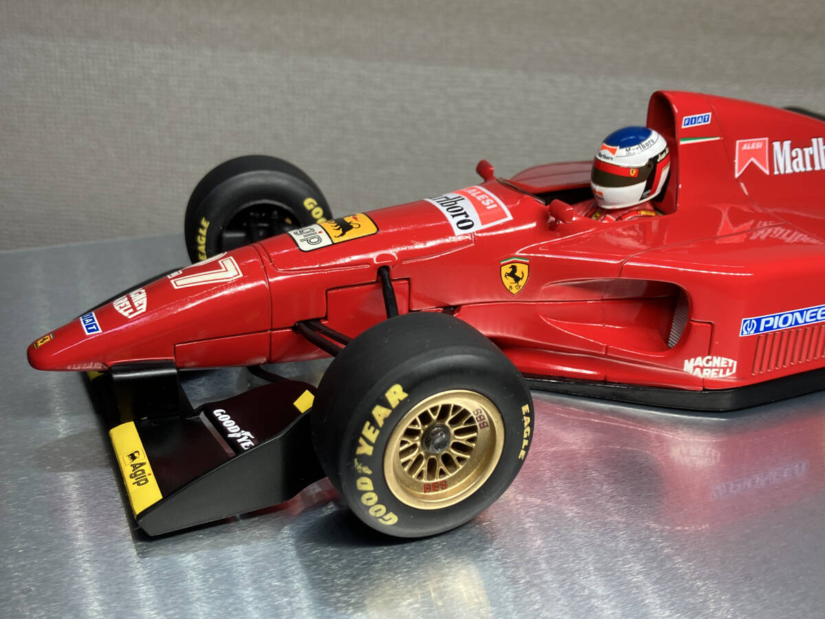 ミニチャンプス 1/18 フェラーリ 412T1 1994年 ジャン アレジ マルボロ タバコ仕様 ジャンク Ferrari Minichamps PMA　F1_画像5
