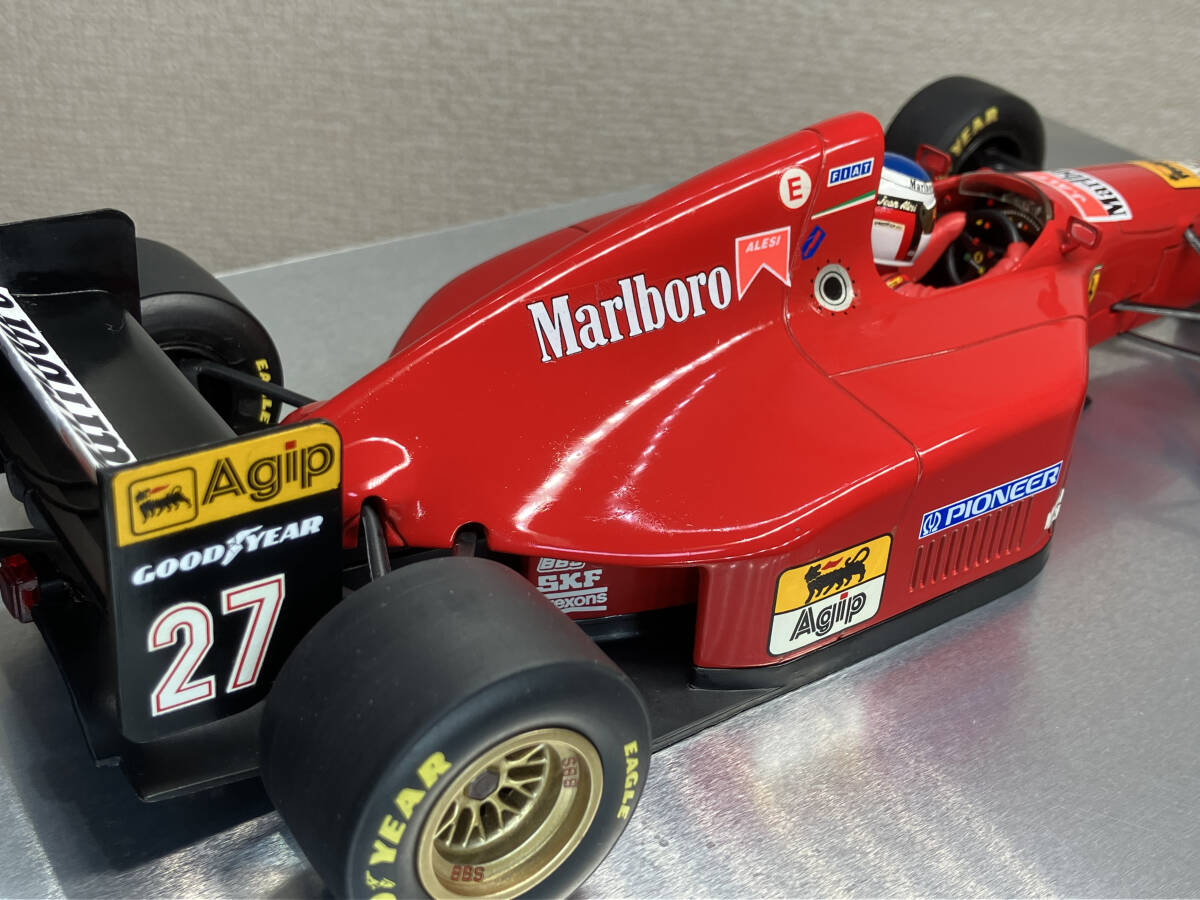 ミニチャンプス 1/18 フェラーリ 412T1 1994年 ジャン アレジ マルボロ タバコ仕様 ジャンク Ferrari Minichamps PMA　F1_画像6