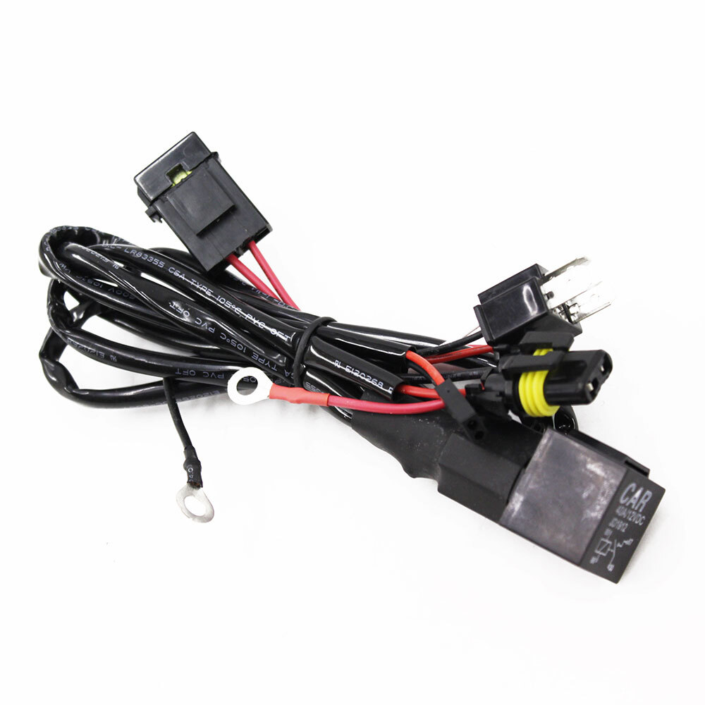 車やバイクなどDC12V仕様 パワーリレーハーネス1式 大電流用スイッチ安定化、耐久性改善に HIDバルブ Hi/Lo切替対応_画像1