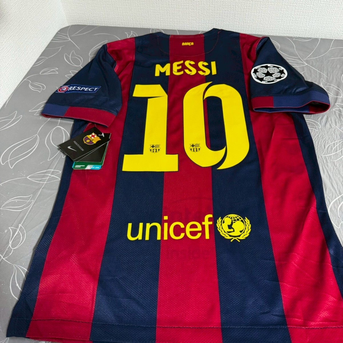 リオネル・メッシ　オーセンティック　バルセロナ　ラ・リーガ　ウェア　ユニフォーム　_画像1